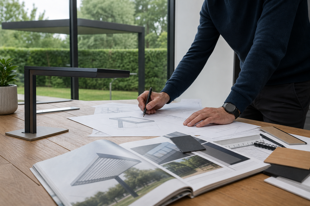 Illustration : Comment préparer votre projet de cantilever avant de demander un devis ?