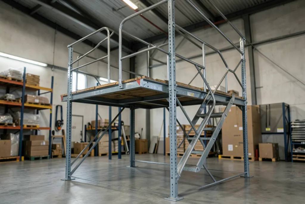 Illustration : Plateforme ajustable Lyon : Solution de stockage flexible pour vos entrepôts