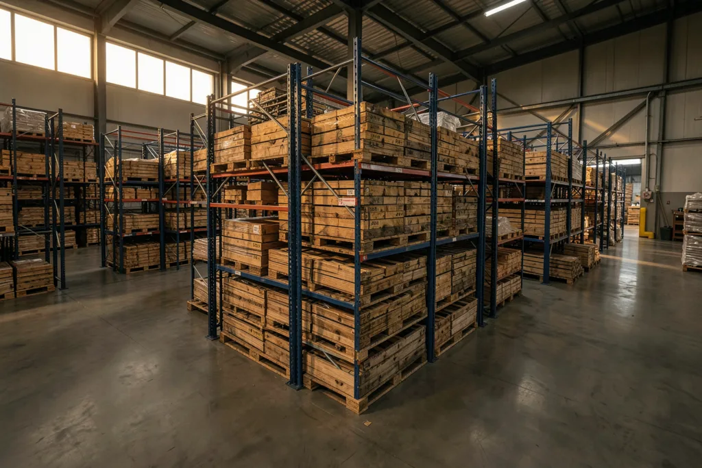 Illustration : Rayonnage à palettes Bretagne : Solutions de stockage adaptées pour vos entrepôts