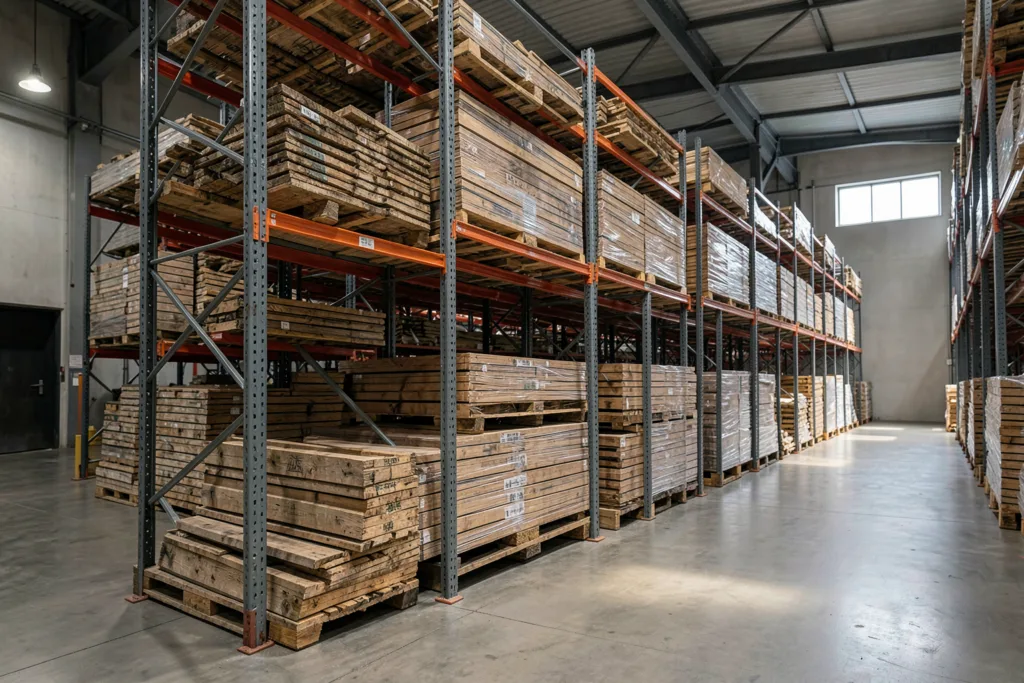 Illustration : Rayonnage à palettes Rhône-Alpes : Solutions de stockage adaptées aux grandes surfaces