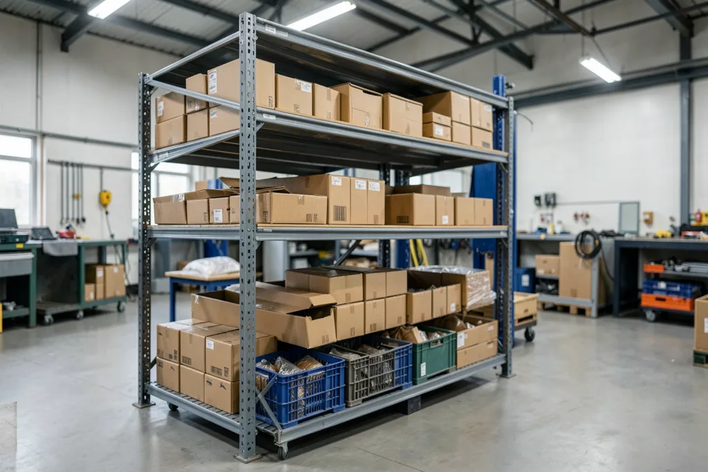 Illustration : Rayonnage Industriel pour Entreprise en Normandie