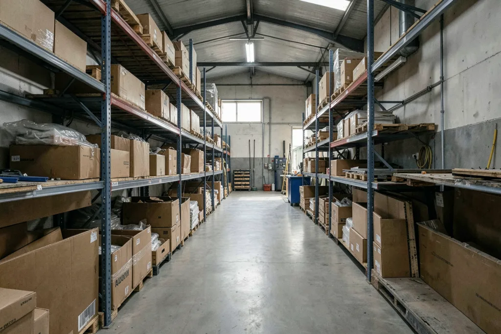 Illustration : Rayonnage industriel pour grandes surfaces en Aquitaine