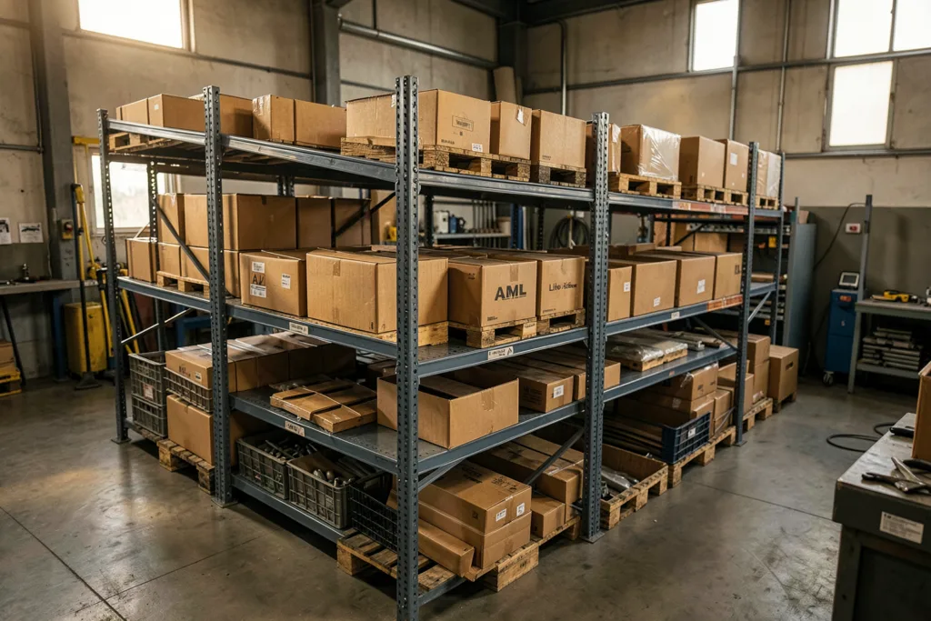Illustration : Rayonnage industriel Lille | AML, votre expert en stockage optimisé