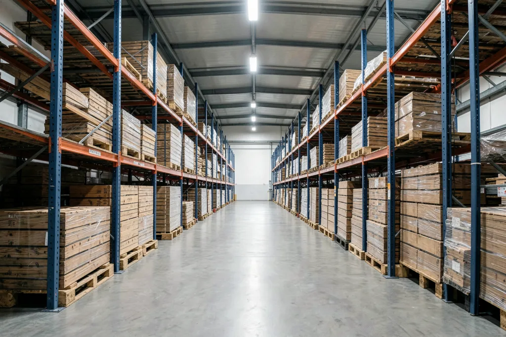 Illustration : Rayonnage industriel Normandie : Solutions de stockage adaptées aux entrepôts de distribution