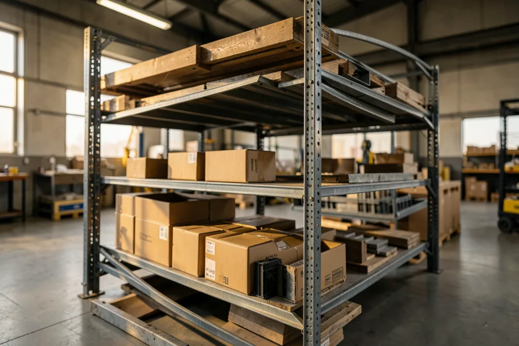 Illustration : Rayonnage mi-lourd Bourgogne : Solution de stockage adaptée aux entreprises