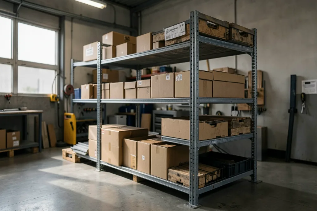 Illustration : Rayonnage mi-lourd Bretagne : Optimisez votre stockage avec AML