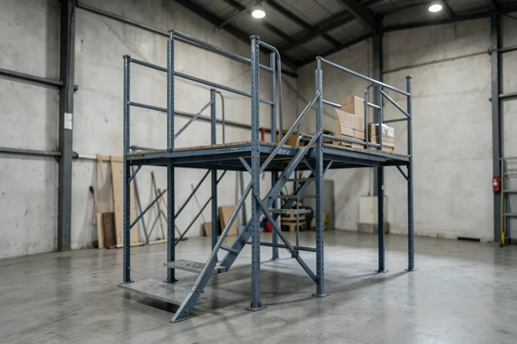 Illustration : Plateforme sur rayonnage Marseille : Optimisez votre espace de stockage