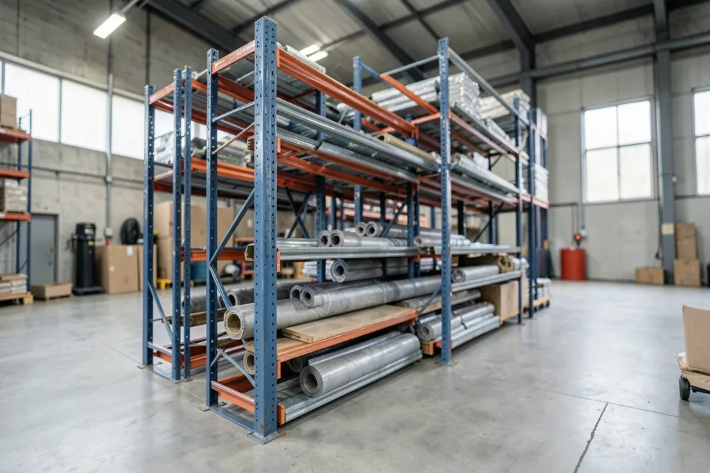 Illustration : Rayonnage cantilever Lorraine : Optimisez votre stockage avec AML