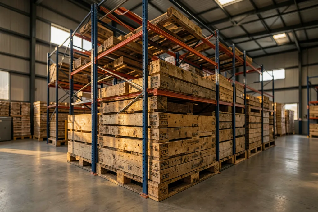 Illustration : Rayonnage industriel pour entrepôts en Alsace