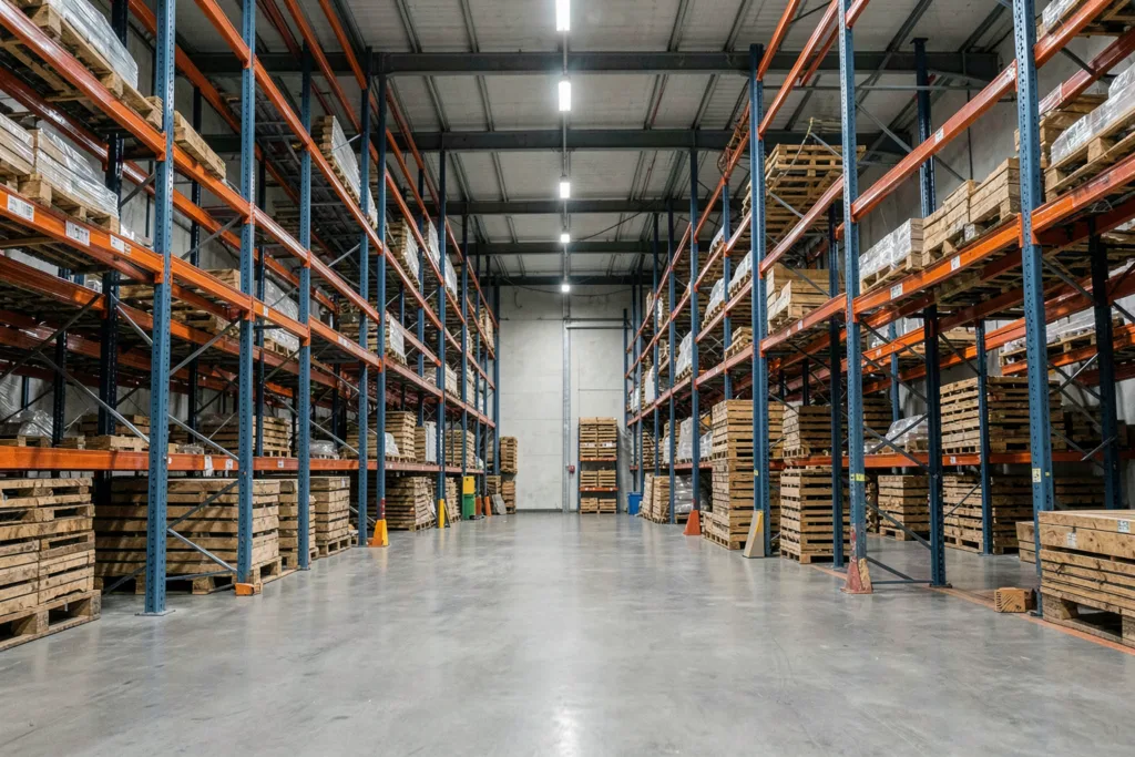 Illustration : Rayonnage industriel Normandie : Solutions de stockage adaptées aux entrepôts