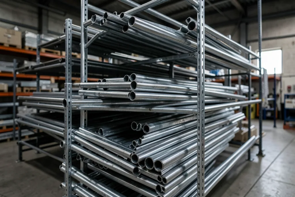 Illustration : Rayonnage tubulaire Rhône-Alpes : Solution optimisée pour vos grandes surfaces